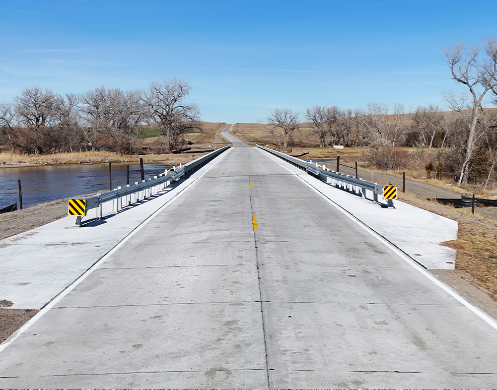 road on top of bridge